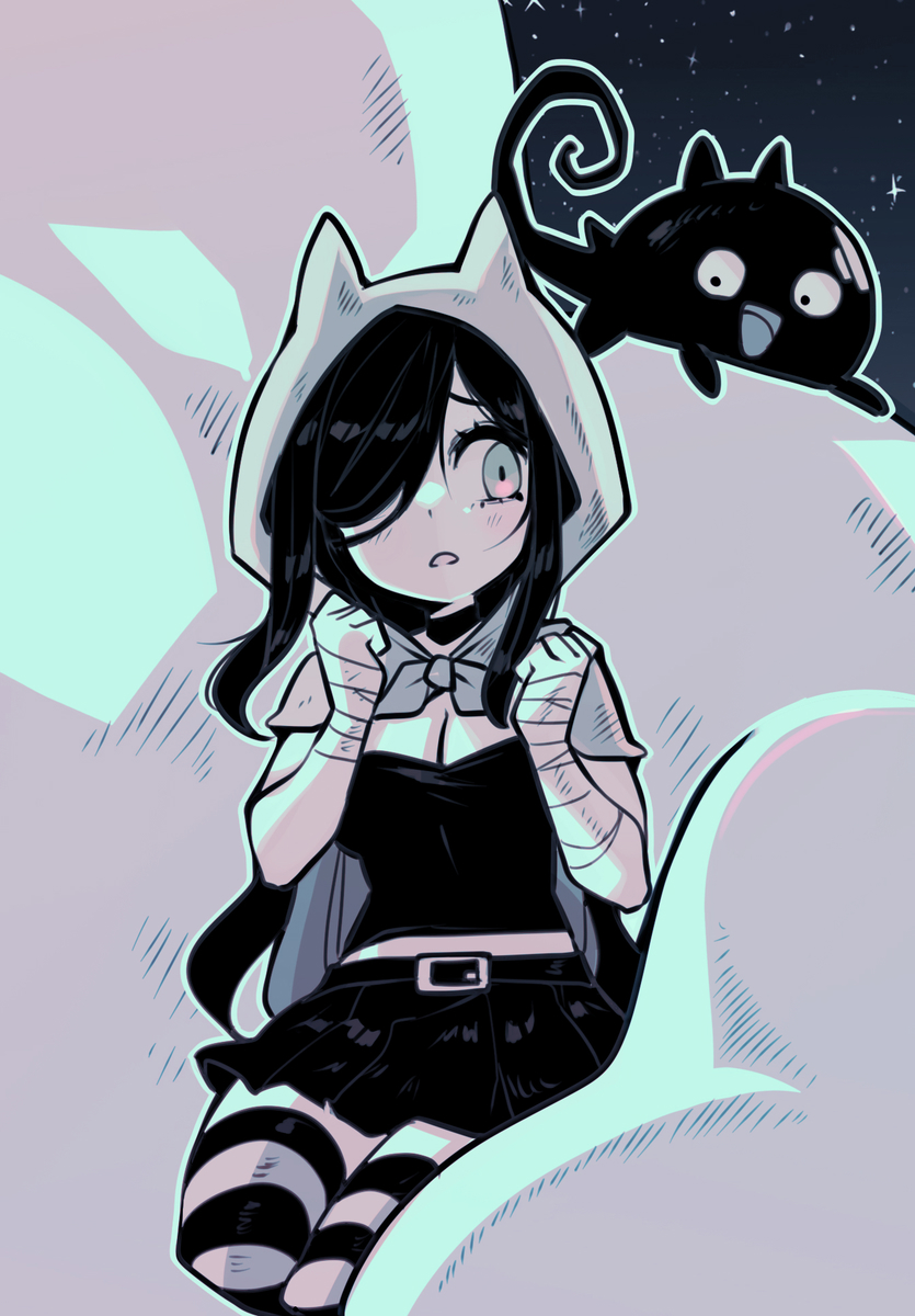 Parorou's tweet image. Aria is taken outside for some fresh air by her friends, she needs to touch some grass! 
Did they ask her beforehand? That's not important!

tapas.io/episode/3506173