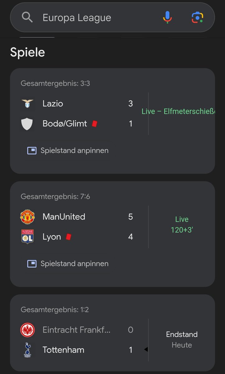 Hauptsache ich habe mir das Frankfurt-Spiel angetan...