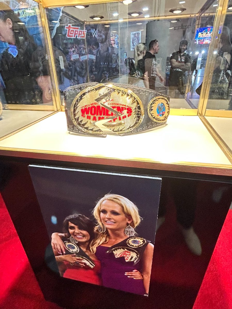 femalelroom's tweet image. My friend Arayna sent me these awesome photos of Michelle McCool’s #WWEHOF display at #WWEWorld