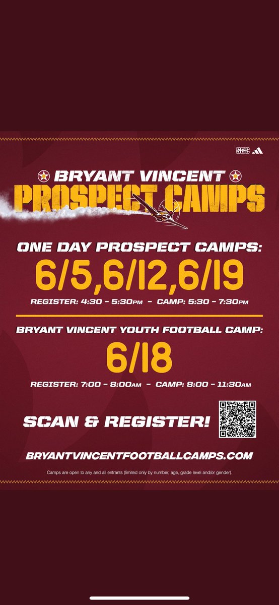 Thank you Coach <a href="/Rockstar_Reed/">Reed A. Davis</a> for the invite to <a href="/ULM_FB/">ULM Football</a> prospect camp!