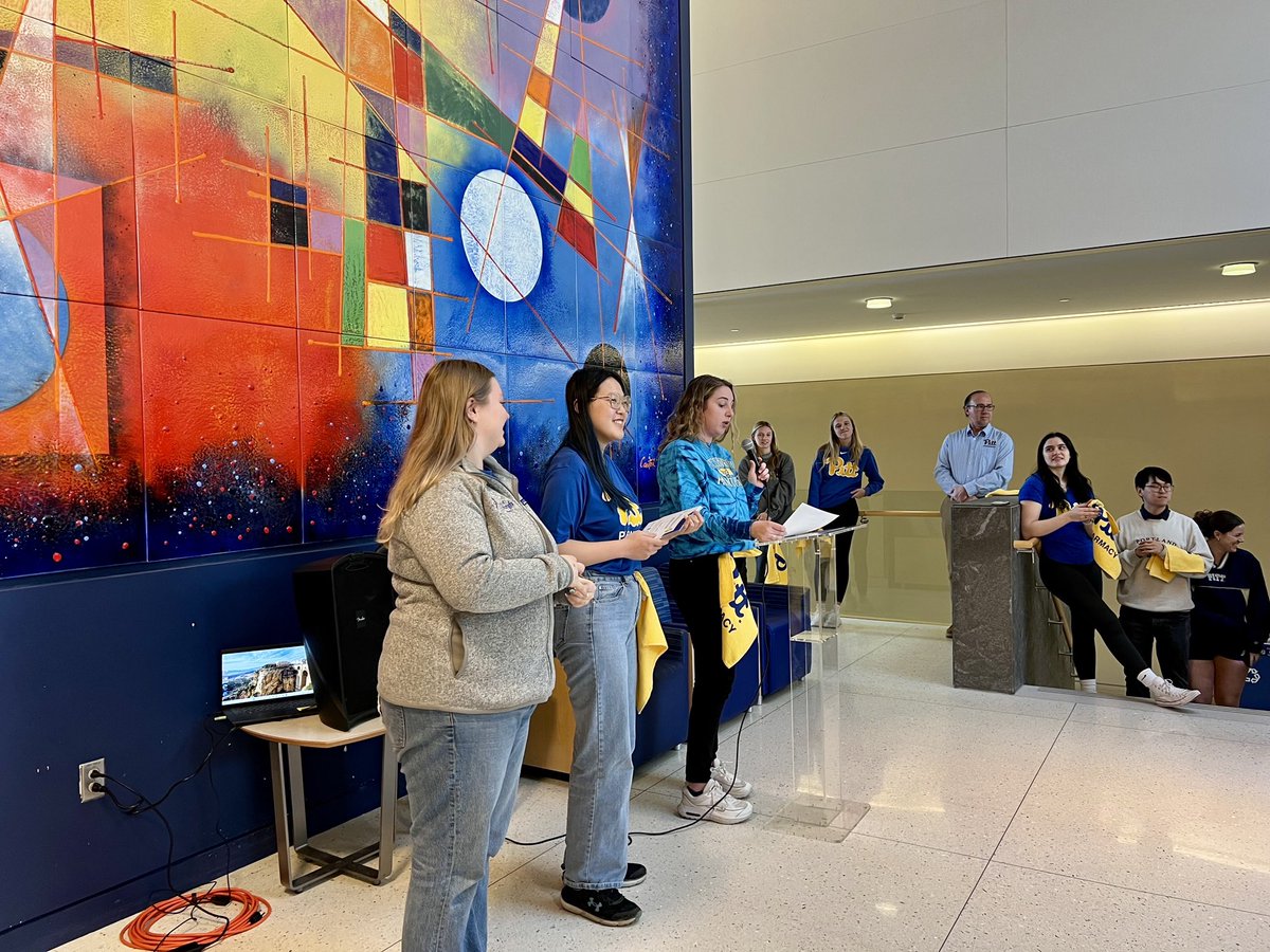 Congrats to the #pittpharmacy P3 students on their last week of class before rotations!🎉

The P3 Send-Off Celebration today brought the fun with Pitt Pharmacy terrible towels, cupcakes, and creative superlatives voted on by the class. H2P!🌟