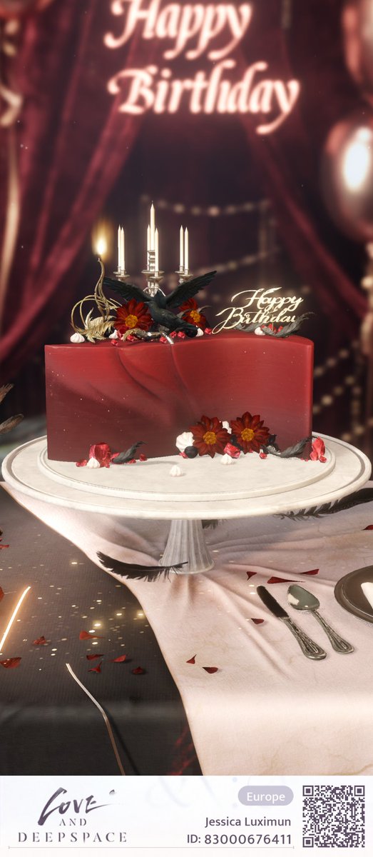 luximun's tweet image. My take on Sylus's birthday cake🥳🎂❤️