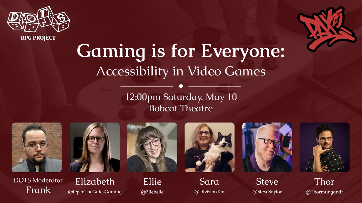 We'll be at PAX East next month, and here's a rundown of everywhere you can find us at the show:
- The Access Forward Gaming Lounge running accessible tabletop game sessions (Rm 152)
- Our booth in the PAX Together Intersection (Rm 151)
- 2 panels (one on Friday, one on Saturday)