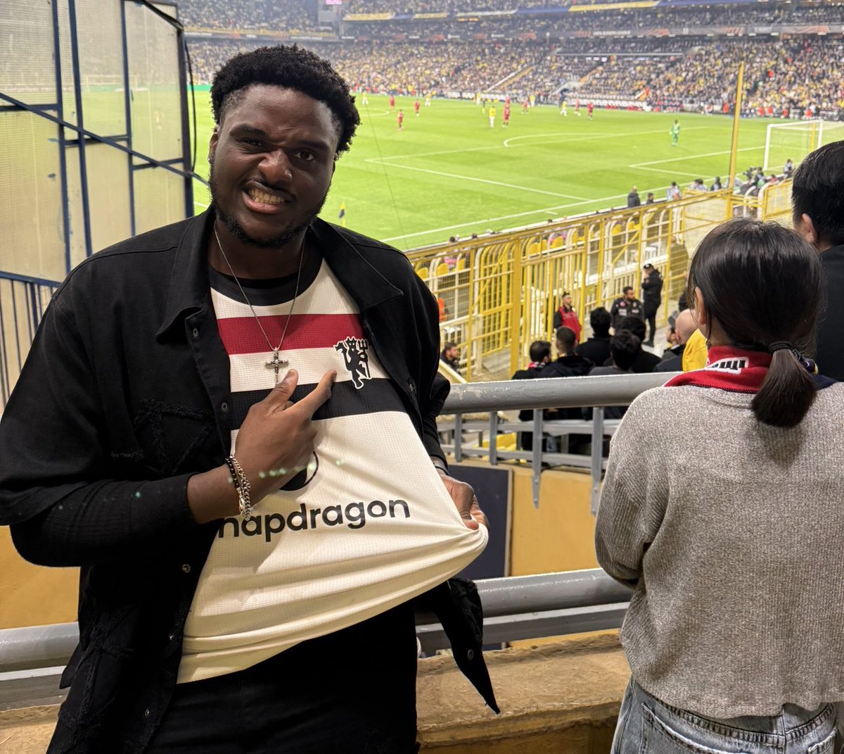 After attending 21 games UTDTrey has finally seen Manchester United win a game 😭