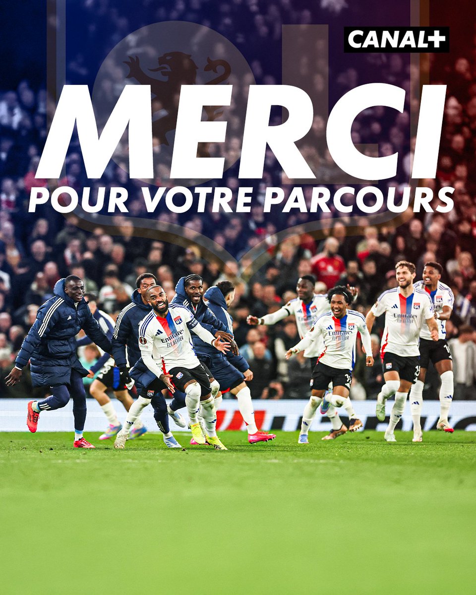 CANAL+ Foot (@canalplusfoot) on Twitter photo Parce qu'on aura vibré jusqu'au bout, BRAVO ET MERCI <a href="/OL/">Olympique Lyonnais</a> 🦁
#MUFCOL | #UEL Parce qu'on aura vibré jusqu'au bout, BRAVO ET MERCI <a href="/OL/">Olympique Lyonnais</a> 🦁
#MUFCOL | #UEL