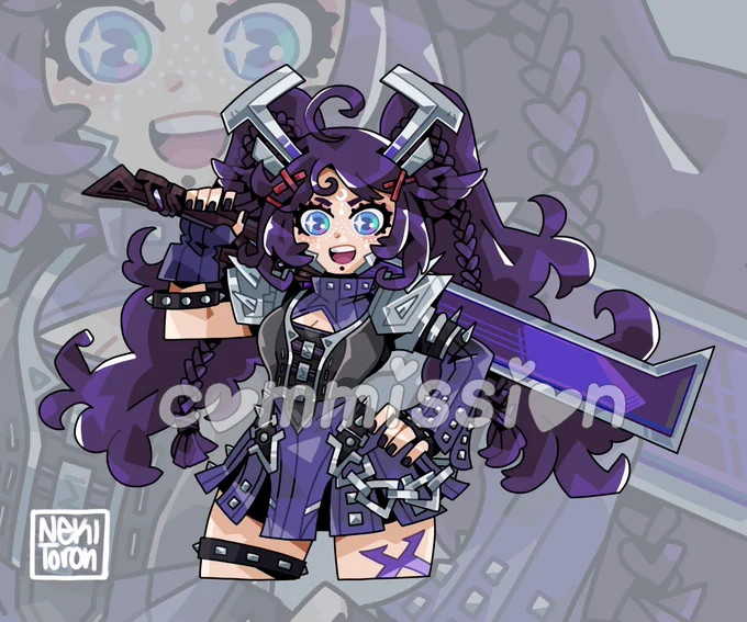 Raven ready for action Commission for: #originalcharacter #Commission