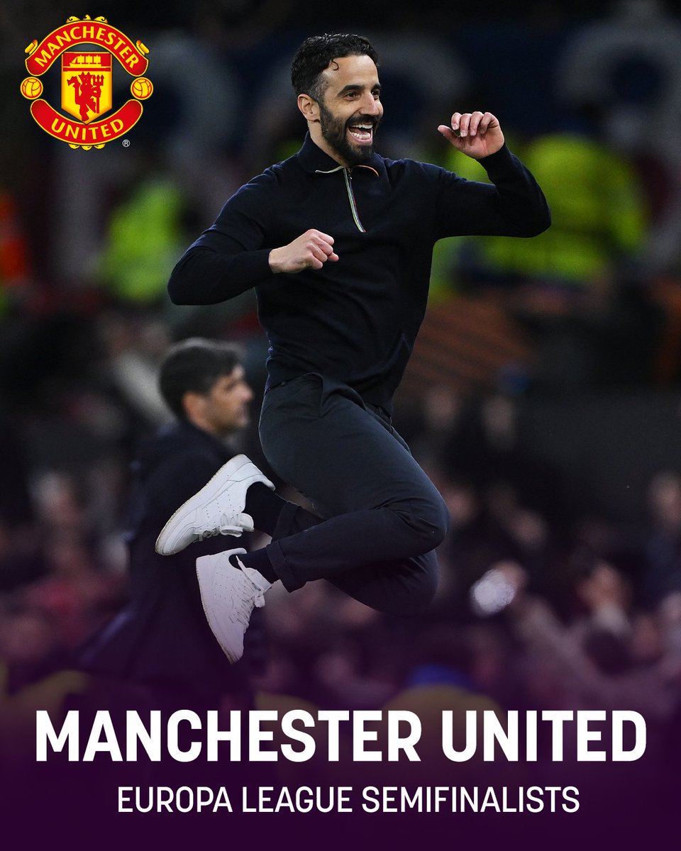 NBCSportsSoccer's tweet image. AGAINST ALL ODDS. Man United are into the Europa League semifinals!