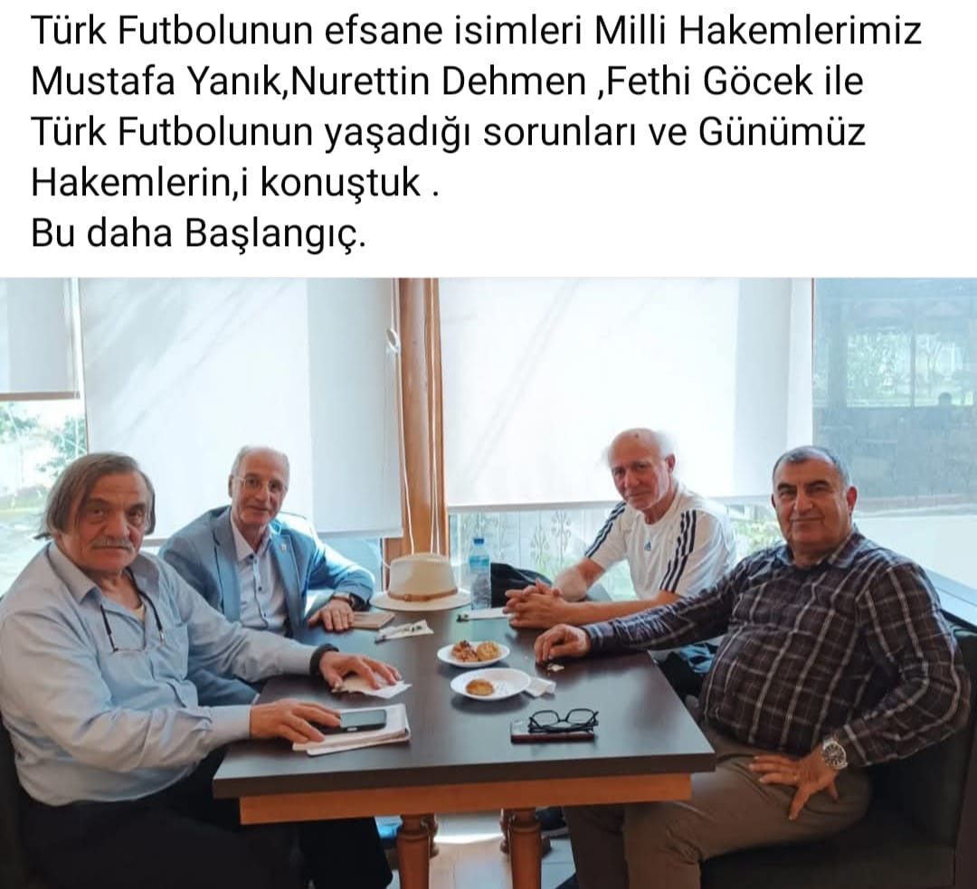 Üst Akıl Platformu yöneticilerinden <a href="/zafermuratt/">Zafer Murat Çetintaş</a>  futbol duayenleriyle buluştu. <a href="/aydinagaoglu/">Aydın Ağaoğlu (DM KAPALI)</a> <a href="/avibrahimgullu/">Av. İbrahim Güllü</a> #sondakika <a href="/erantapan/">Eran Tapan</a>