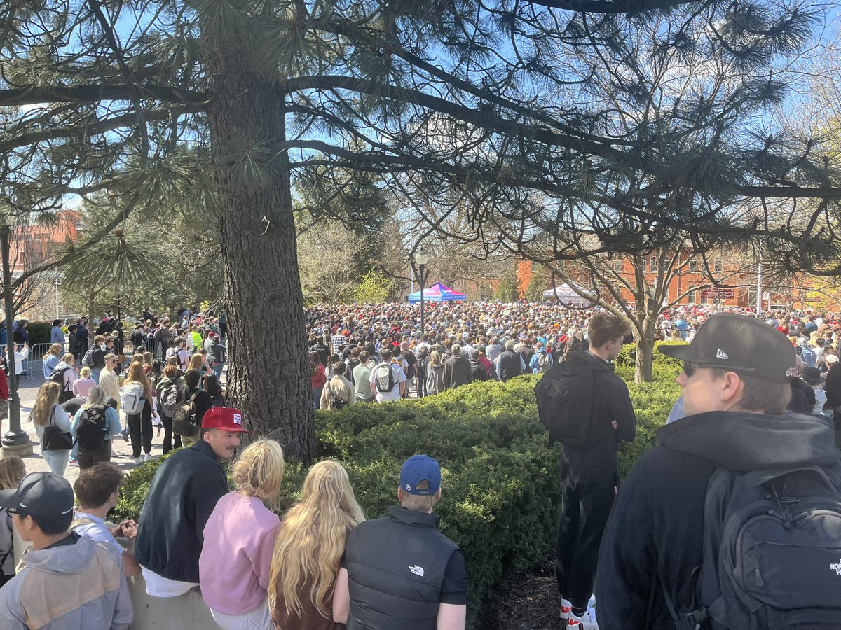 Busy day for us - covering <a href="/charliekirk11/">Charlie Kirk</a> on the <a href="/WSUPullman/">WSU Pullman</a> campus