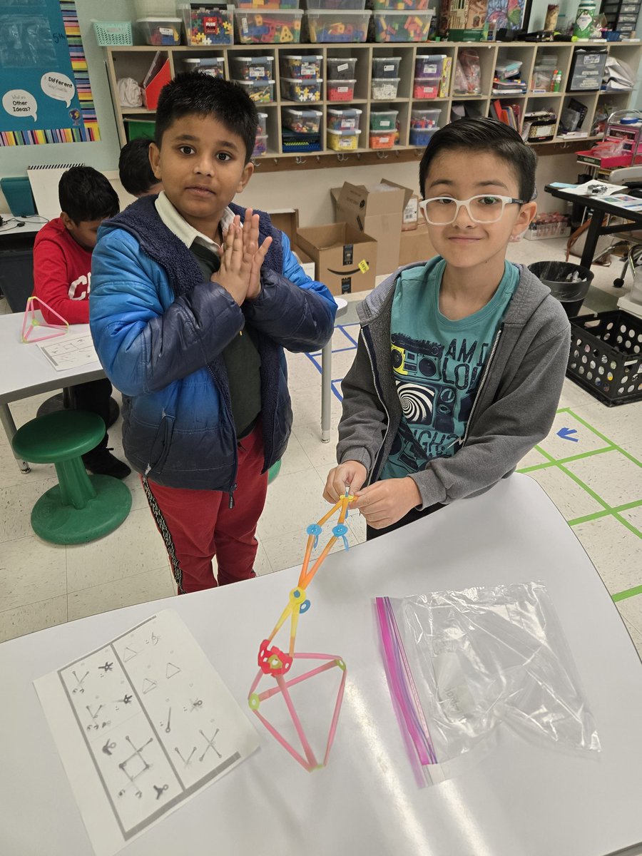TeachMsRoss's tweet photo. 3rd Graders used @strawbees during their mechanical engineering unit to create a grabber. It was fun learning how to use Strawbees! @NISDMcDermott @NISDSTEMLabs https://t.co/42YawjPnQ1