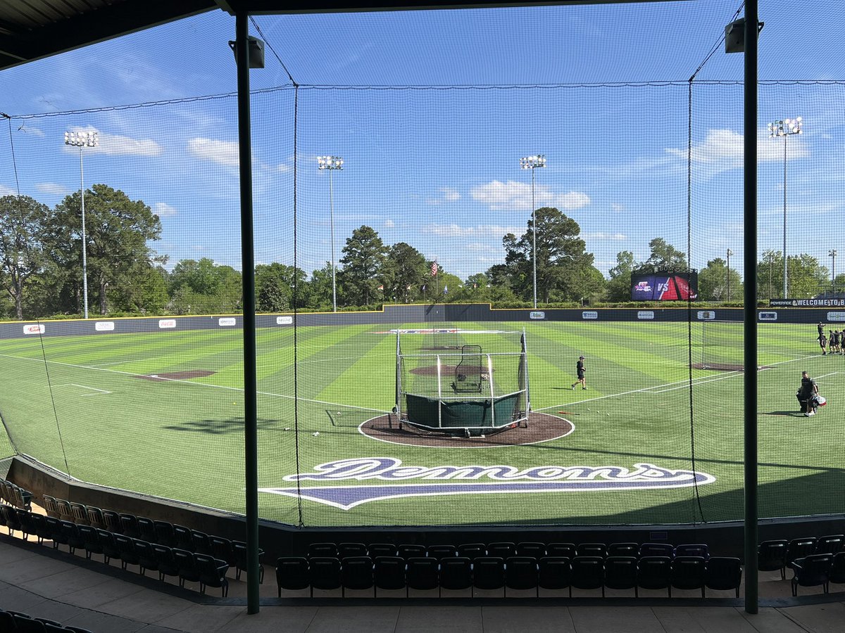 Trip No. 8:

Welcome to Brown-Stroud Field in Natchitoches, La.

LU takes on Northwestern State for a three-game series.