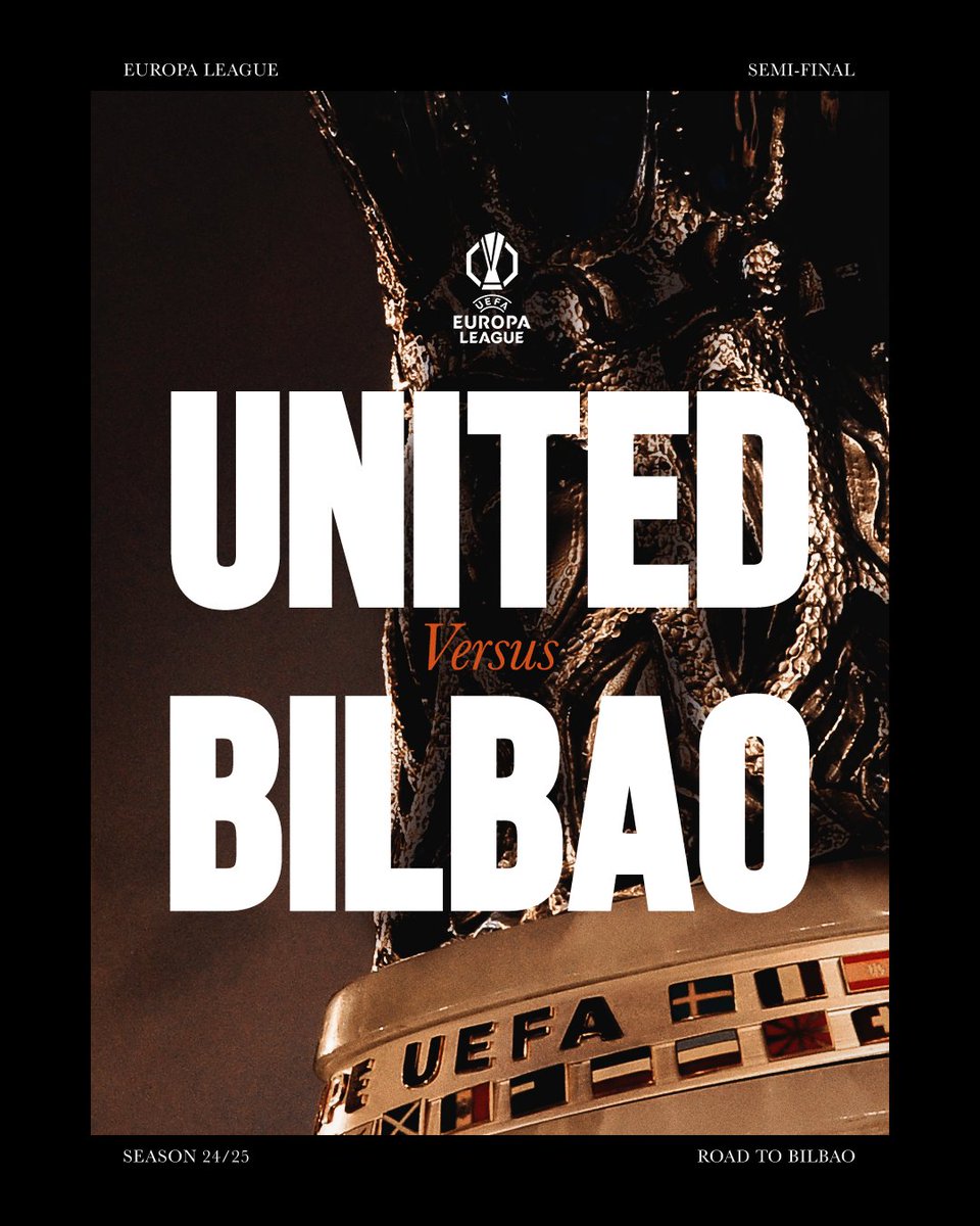 ManUtd's tweet photo. Marching on to Bilbao with Ruben's Reds 🇪🇸🪜

#MUFC || #UEL https://t.co/OdVh22Lb85