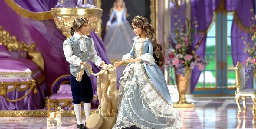 barbie as the princess and the pauper doll dioramas (2004)