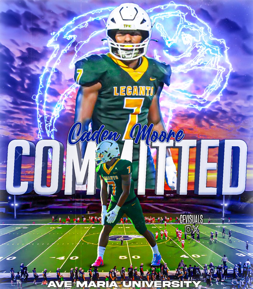 Caden Moore (@cadenmoor3) on Twitter photo I’d like to thank my family and coaches for helping me become the player i am today, i’d also like to thank all the people who have believed in me and helped me on this journey. With that being said I will be attending Ave Maria University! <a href="/CoachMillyRock/">Coach Millhouse</a> <a href="/CoachScriven/">coach scriven</a> I’d like to thank my family and coaches for helping me become the player i am today, i’d also like to thank all the people who have believed in me and helped me on this journey. With that being said I will be attending Ave Maria University! <a href="/CoachMillyRock/">Coach Millhouse</a> <a href="/CoachScriven/">coach scriven</a>