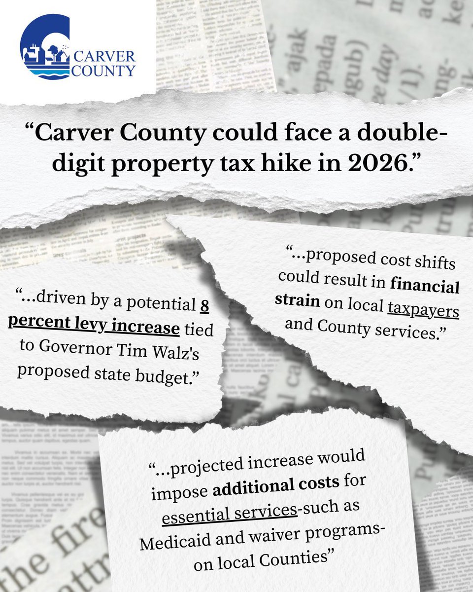 JimNashMN's tweet image. Another damaging plan from the Governor. Shifting the weight of bad policies and shortfalls onto counties. Ask a homeowner if they think this is a good idea. I’ve tried to take this week off to clear my head after deadline but this is a solid HELL NO!