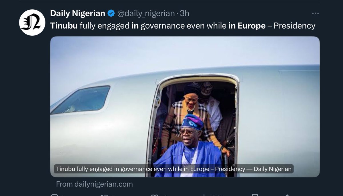 Arewa Daddy (@ishakaa) on Twitter photo Very embarrassing, none of them is asking question, just alternating the word
- monitoring
- directing
- running
- fully engaged
The same headline by all as written for them from the <a href="/NGRPresident/">Presidency Nigeria</a> Very embarrassing, none of them is asking question, just alternating the word
- monitoring
- directing
- running
- fully engaged
The same headline by all as written for them from the <a href="/NGRPresident/">Presidency Nigeria</a>