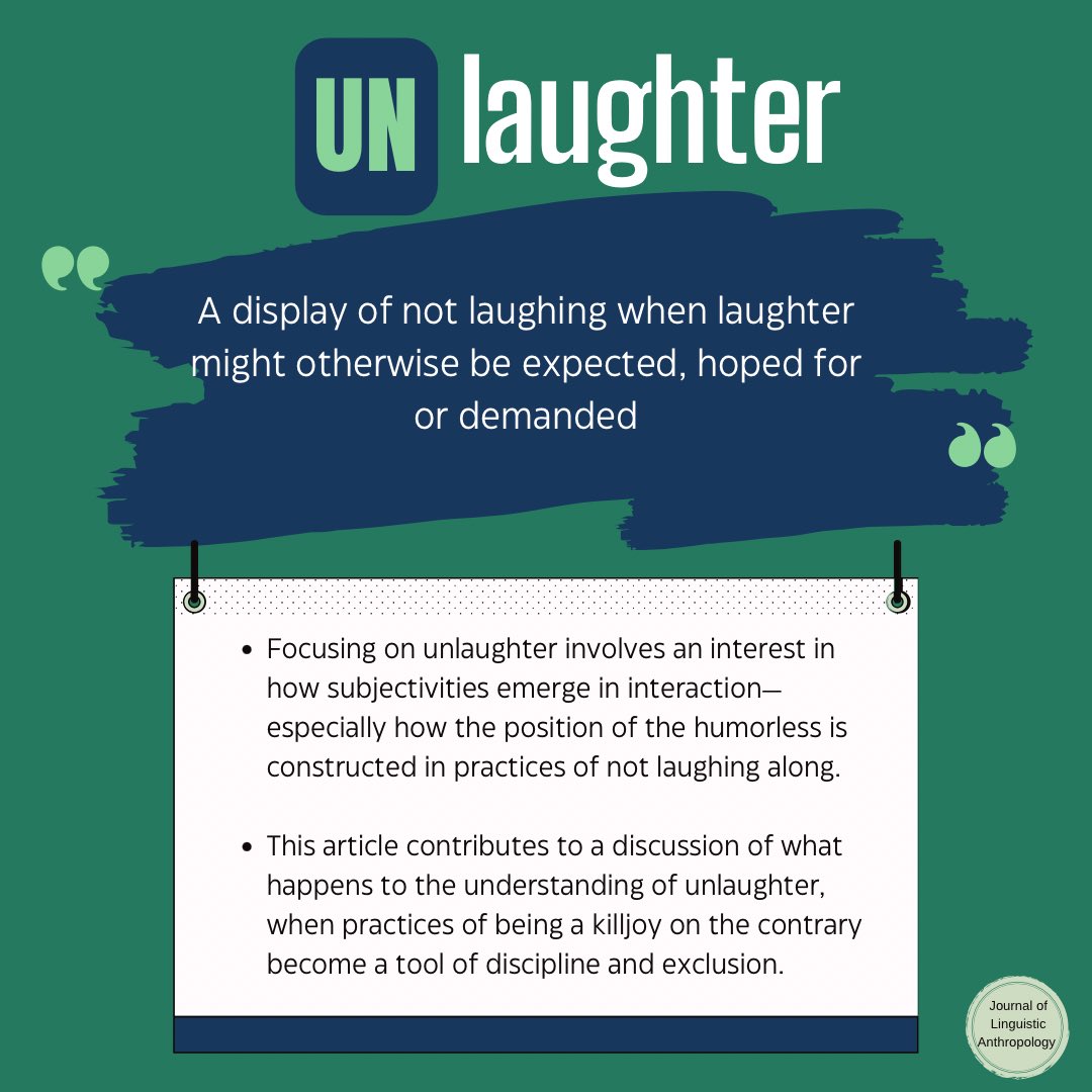 JournalLingAnth's tweet image. Swipe to see how laughter is used exclude young boys at a detention center.