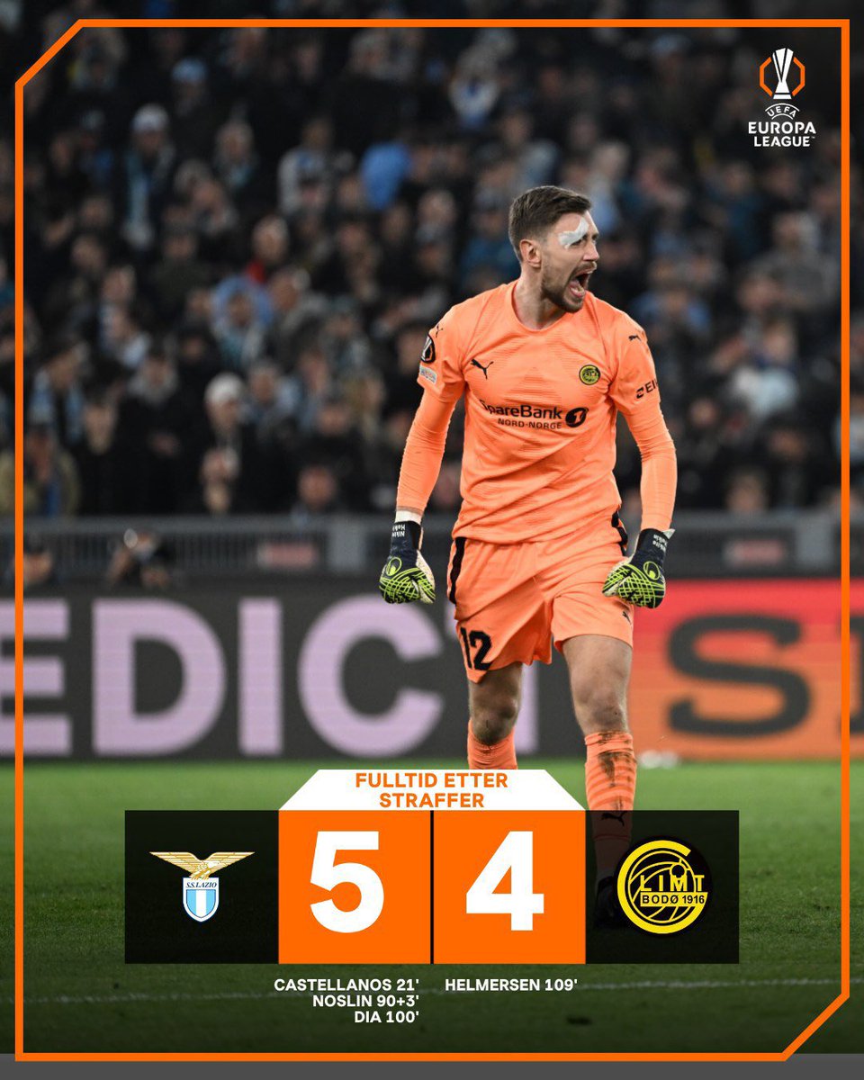 Bon j’avais laissé le compte de côté pour cause de manque de temps personnel mais la je ne pouvais pas passer à côté. 

MESSIEURS VOUS ÊTES IMMENSE ! BODØ/GLIMT EST DANS LE DERNIER CARRÉ D’EUROPA LEAGUE ! QUELLE SOIRÉE EXCEPTIONNELLE : L’ÉPOPÉE CONTINUE !

HEIA GLIMT BORDEL 💛