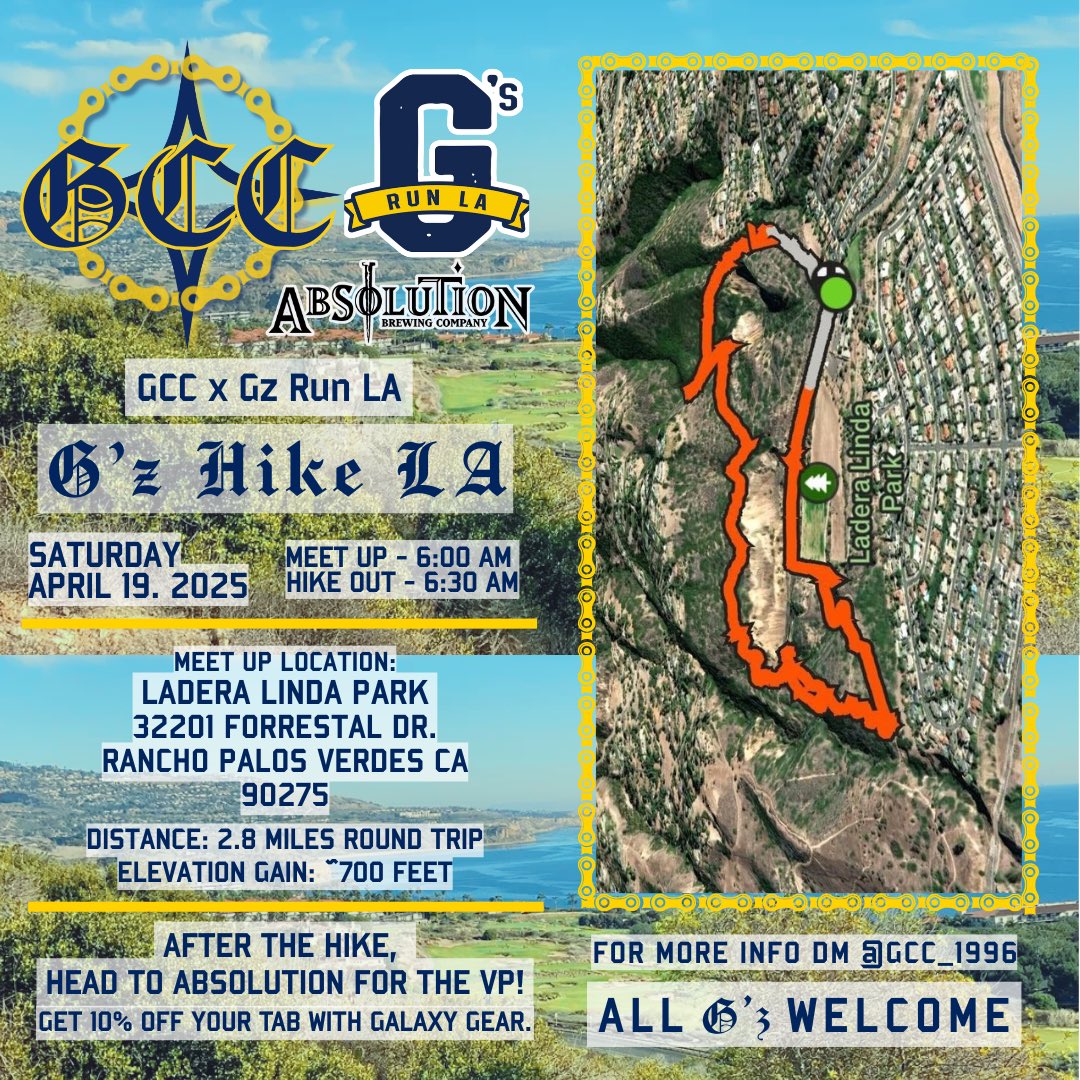 Absolution Brewing (@absolutionbrew) on Twitter photo Big Saturday ahead! ⛰️🍻⚽️
Start your day with a morning hike with fellow Gs and <a href="/gsrunla/">G’s Run LA</a>. Then join us for our Galaxy watch party alongside <a href="/onetwothreads/">One Two Threads</a> and Irie Taco kicking off at 10:45am!
Wear your Galaxy gear to get 10% off your tab. We'll see you Saturday 👊 Big Saturday ahead! ⛰️🍻⚽️
Start your day with a morning hike with fellow Gs and <a href="/gsrunla/">G’s Run LA</a>. Then join us for our Galaxy watch party alongside <a href="/onetwothreads/">One Two Threads</a> and Irie Taco kicking off at 10:45am!
Wear your Galaxy gear to get 10% off your tab. We'll see you Saturday 👊