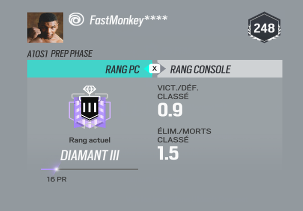 Enfin le D3 💎💎💎!!🎊🎊🎊🎉🎉 Un grand merci à <a href="/izalco/">Jose Luis Samos</a>, okes007, <a href="/PGMR6S/">PGM</a> et MarshallDu13 pour ces parties de folie 🙃😊😉😉😉🥳🥳🥳🎊🎉🎊🎊💎!!!! On se retrouve sur Rainbow Six X 😍😍😍😋🤥
