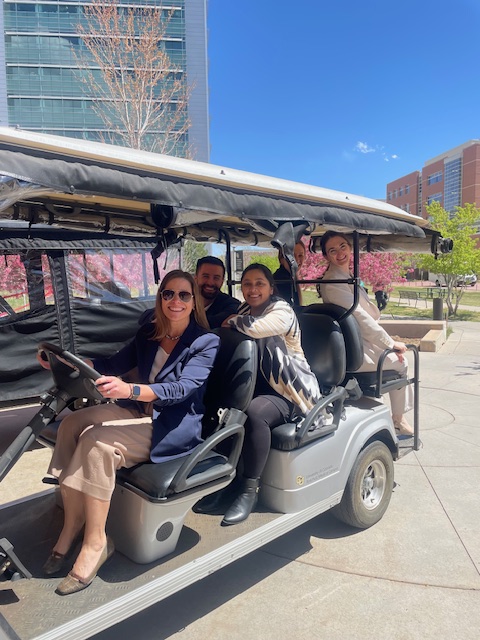 It's Rhinology Fellowship interview day! Our golf cart is full of excited applicants touring campus.