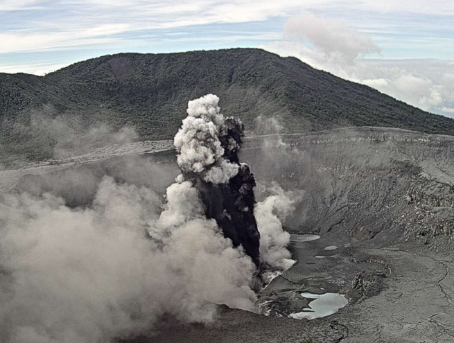 #Poas  Volcano #CostaRica, 17.04.2025, afternoon, ongoing eruption
source: ovsicori, ovsicori.una.ac.cr/index.php