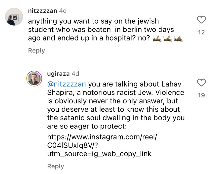 One more thing: please do not forget the people and organisations who campaigned to demonize a man who, before AND AFTER being almost beaten to death by an Antisemite, still spoke out against anti-arab racism, FOR a 2 state solution and the rights and dignity of Palestinians.