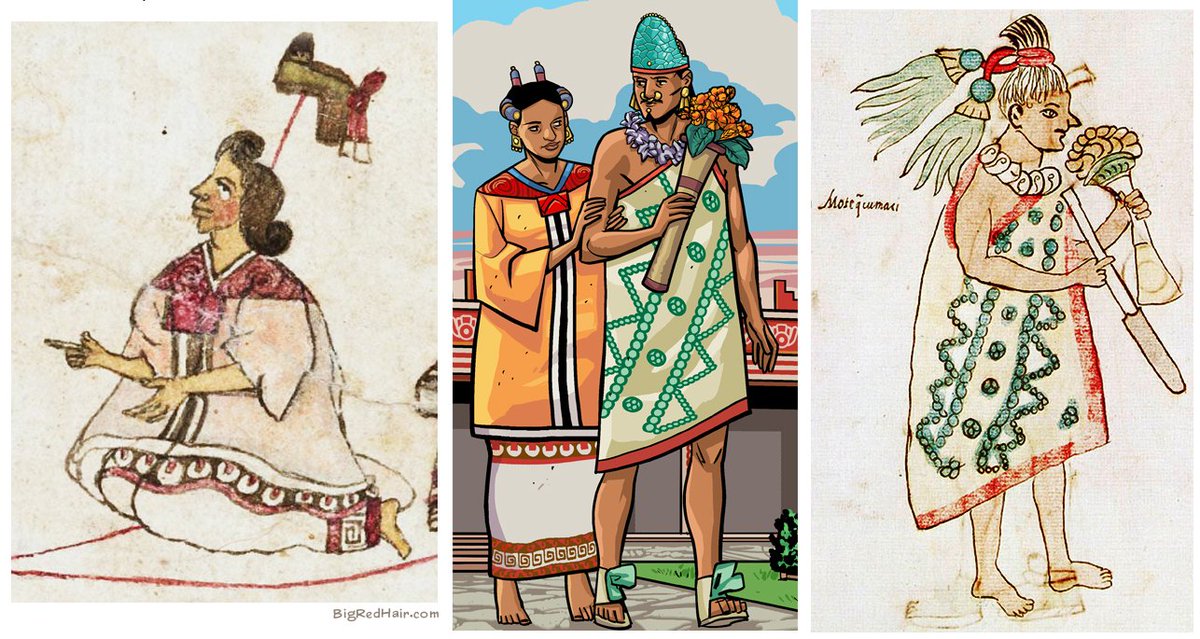 AztecEmpire1520's tweet photo. #CodexToComics
From page 99 of our series. Motecuhzoma's outfit is from the Codex Vaticanus, and his daughter Tecuichpo wears a dress from the Codex Cozcatzin. https://t.co/uarf5o579E