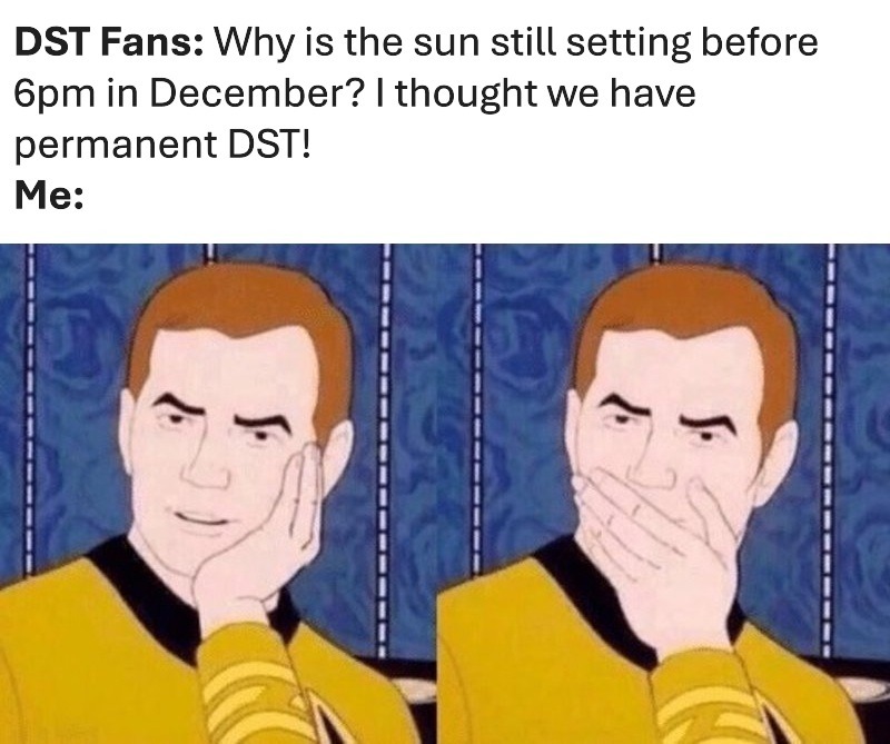 Permanent DST ≠ Permanent Summer.