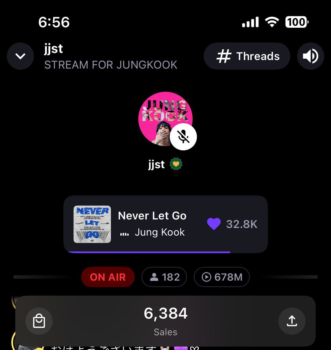 bl8hm's tweet photo. @JKJP_STREAM_ おはようございます😊
いつもありがとうございます💜

今日も皆様と一緒にStreaming とShazam でJUNGKOOK の応援🎶

STREAM FOR JUNGKOOK 
#JungKook_GOLDEN https://t.co/Ls6YDBuvPC