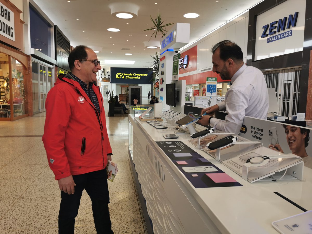 AliEhsassi's tweet photo. Started the day strong at North York City Centre—connecting with local businesses and residents. Willowdale is energized and ready to stay Liberal! 💪
Want to help? 🚪☎️🪧
Sign up to canvass, call, or grab a lawn sign:
👉 https://t.co/jqyaO7cn8Z
#TeamAli #Willowdale https://t.co/jjfUWnJE5q