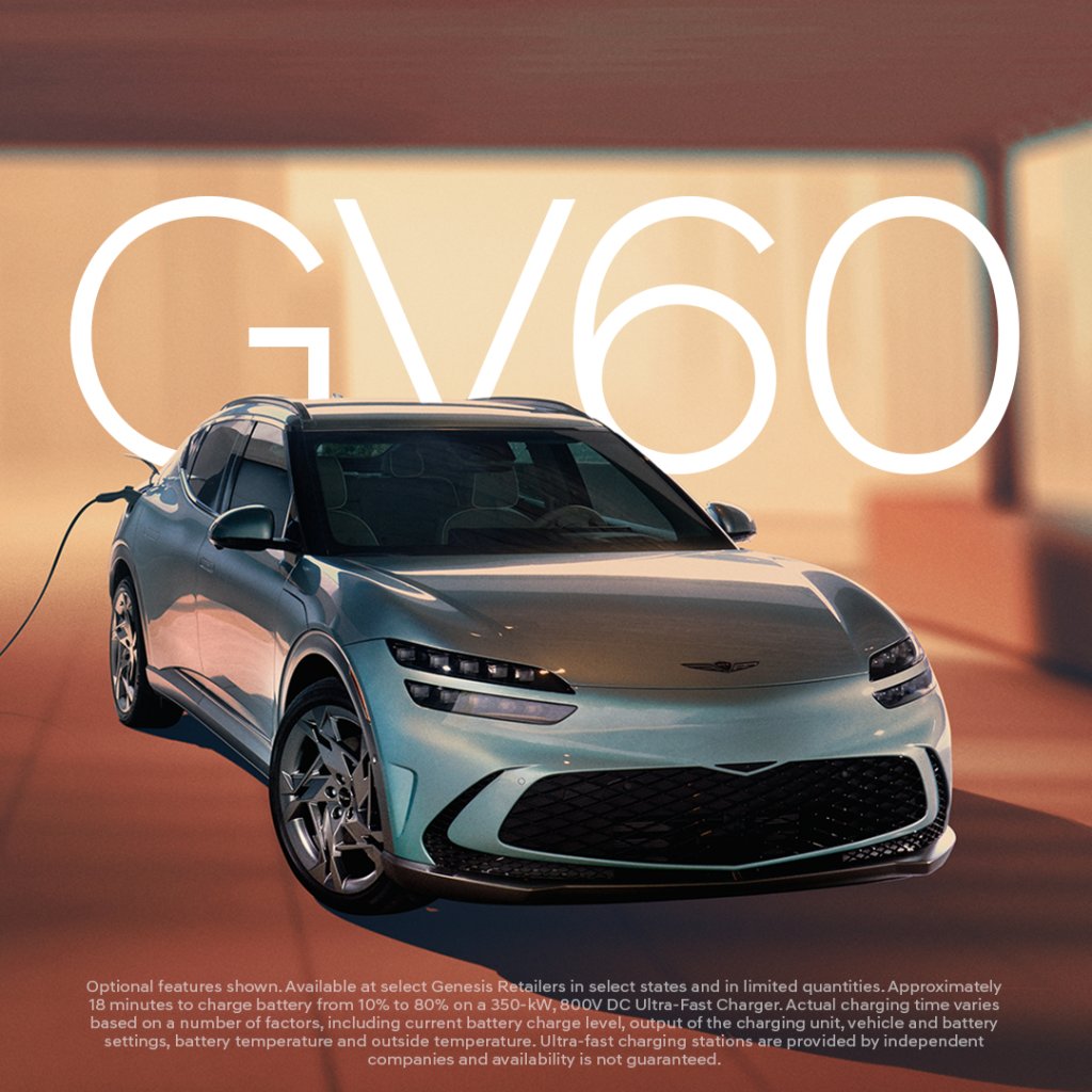 ⚡🚗⚙️ Go from 10% to 80% in just 18 minutes with ultra-fast charging on the all-electric GV60. Power meets convenience—experience it today.

#ElectricVehicle #GV60 #GenesisUSA #LuxuryAuto #NewYork #LongIsland pbxx.it/cFSmQT