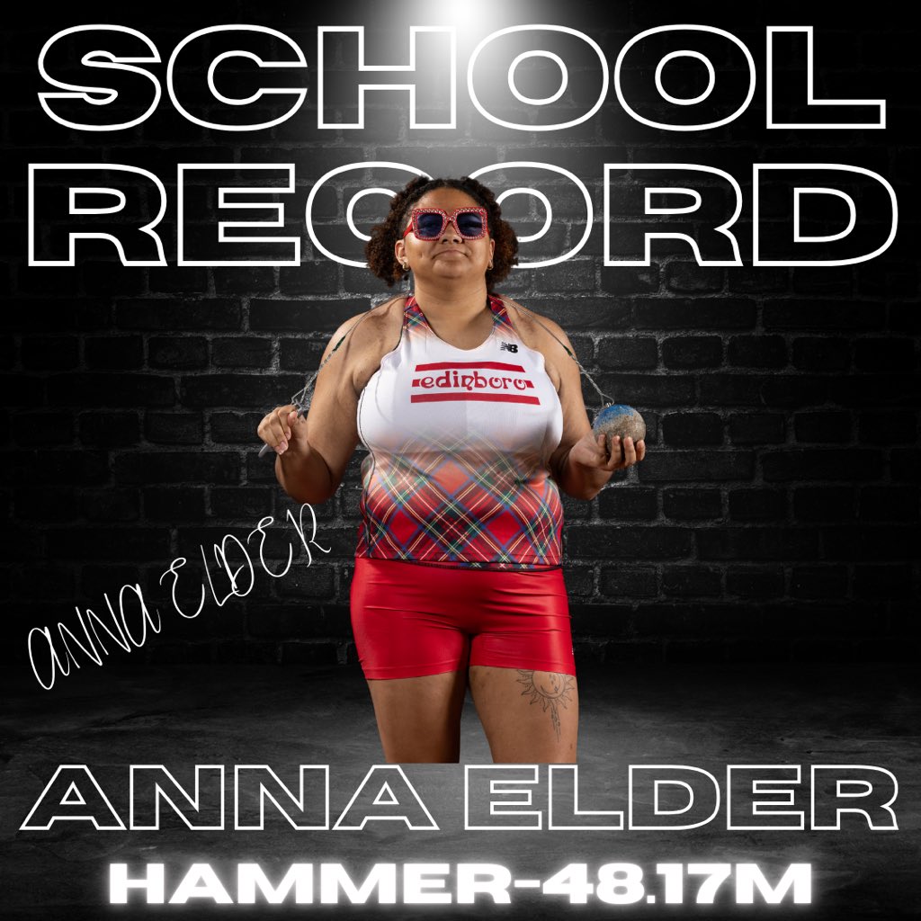 🚨School Record🚨

Anna Elder threw 48.17 meters to break our school record in hammer throw! The previous record of 46.24m was set by Kenzie Lendon just last year! 

#borobuilt #fearthekilt