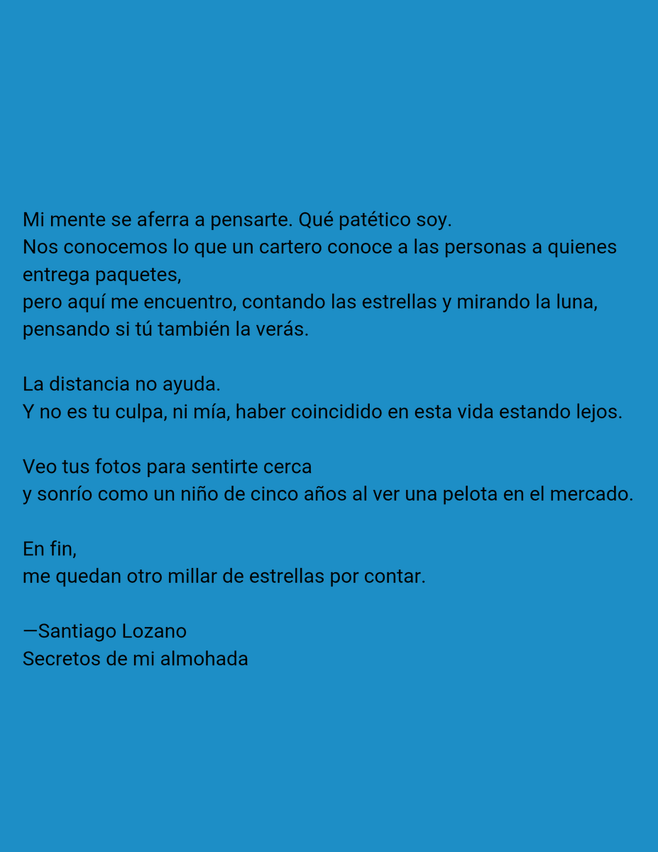 CryptoYVersos's tweet photo. A veces suelo escribirle al aire.
At times, i write to the air. 

#poetry #poesia #pensamientos #impossiblelove #Telomandaelsanti https://t.co/CDRbrSnwiQ