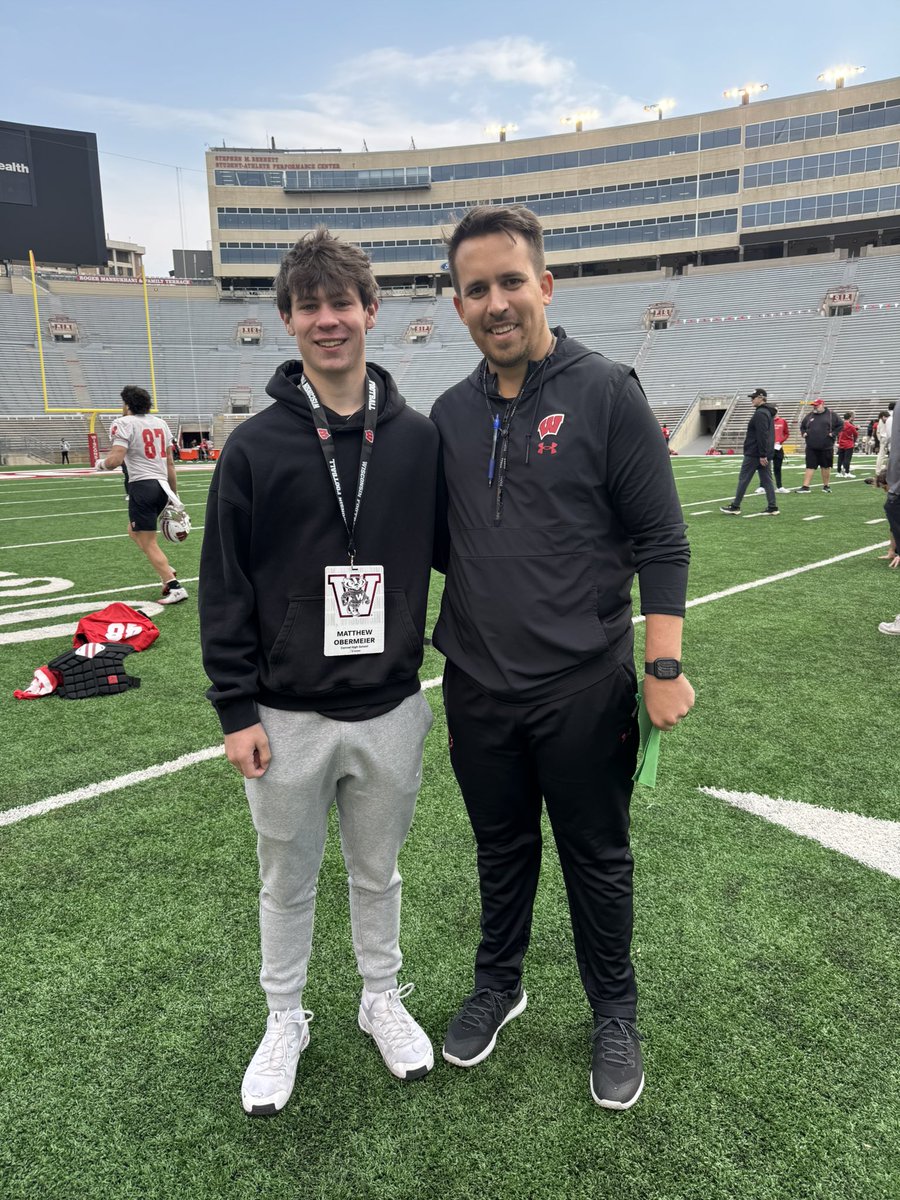 Matthew Obermeier (@obermeiermatt) on Twitter photo Had a great time <a href="/BadgerFootball/">Wisconsin Football</a>. Thank you <a href="/CoachCibene/">Michael Cibene</a> and <a href="/Coach_Mitch_/">Matt Mitchell</a> for having me out!
<a href="/HKA_Tanalski/">Adam</a> <a href="/football_carmel/">Carmel Football</a> Had a great time <a href="/BadgerFootball/">Wisconsin Football</a>. Thank you <a href="/CoachCibene/">Michael Cibene</a> and <a href="/Coach_Mitch_/">Matt Mitchell</a> for having me out!
<a href="/HKA_Tanalski/">Adam</a> <a href="/football_carmel/">Carmel Football</a>