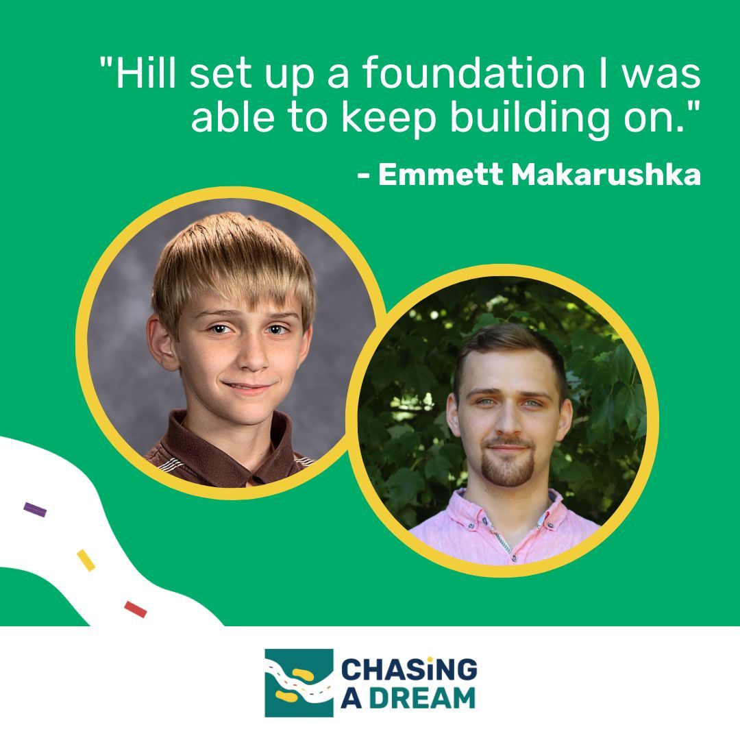 When you make a gift to our Chasing a Dream campaign, you are making dreams come true for students like Emmett who deserve the chance to unlock their boundless potential. Every dollar counts as we work to raise $125,000 for student financial aid! bit.ly/hilldreams2025