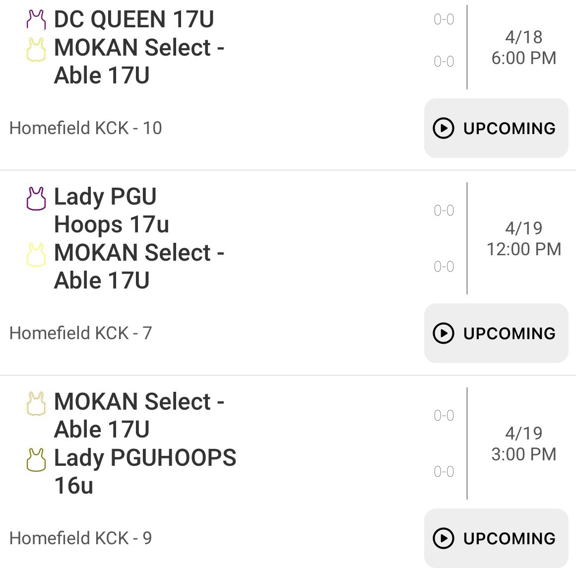 Excited to play some more basketball with my <a href="/MokanGirls/">Mokan Girls Basketball</a> team this Friday and Saturday at <a href="/HardwoodEvents/">Hardwood Events</a> located at Homefield KCK!! Looking to get better!!💪🔥🔥
<a href="/Coach_Sarah15/">Sarah Able</a> <a href="/devries_mickey/">Mickey DeVries</a>