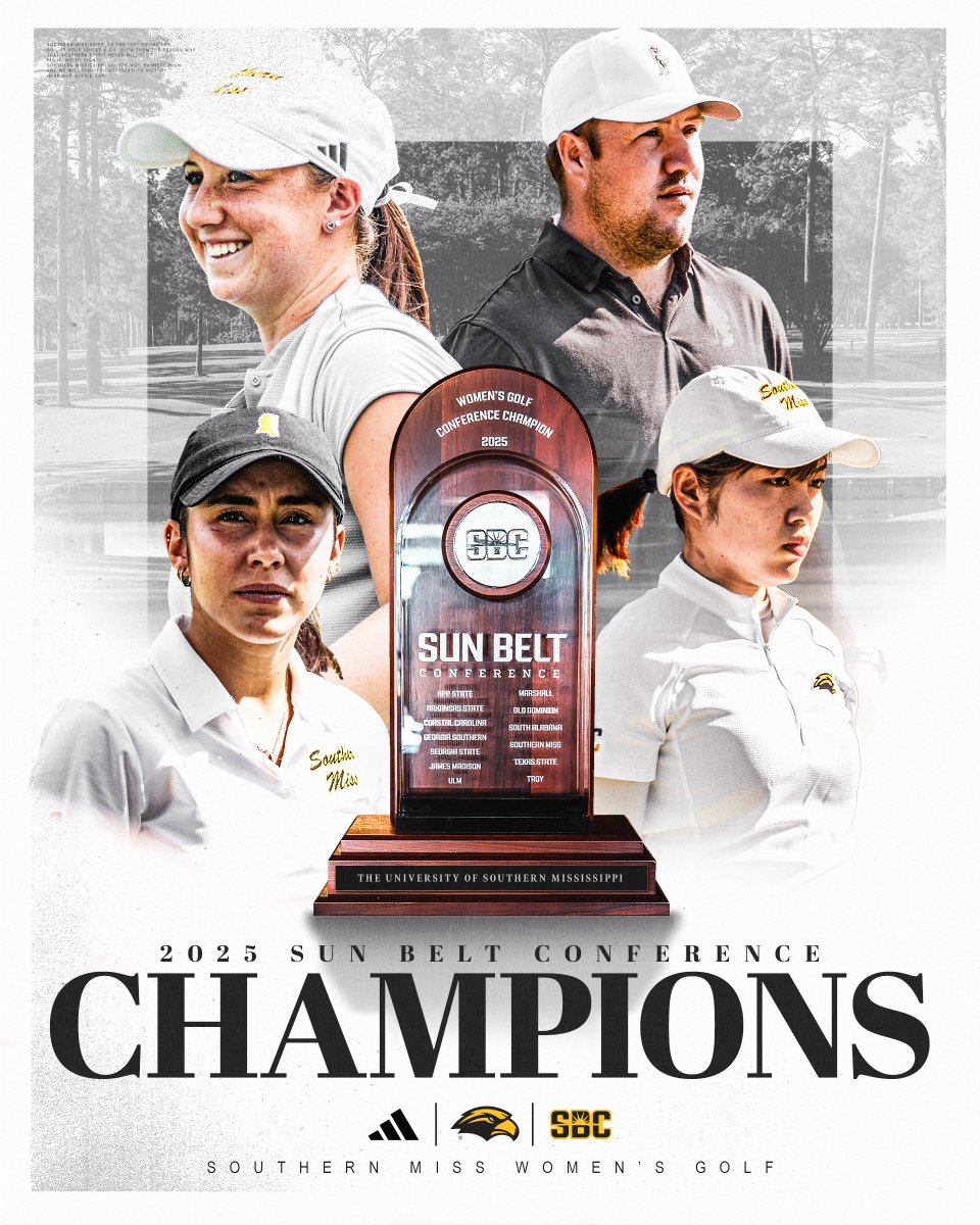 𝗖𝗥𝗢𝗪𝗡 𝗨𝗦 👑

The Golden Eagles are the Sun Belt Tournament 𝗖𝗛𝗔𝗠𝗣𝗜𝗢𝗡𝗦 and are NCAA Tournament bound for the first time in school history 🏆

<a href="/SunBelt/">Sun Belt</a> | #SMTTT