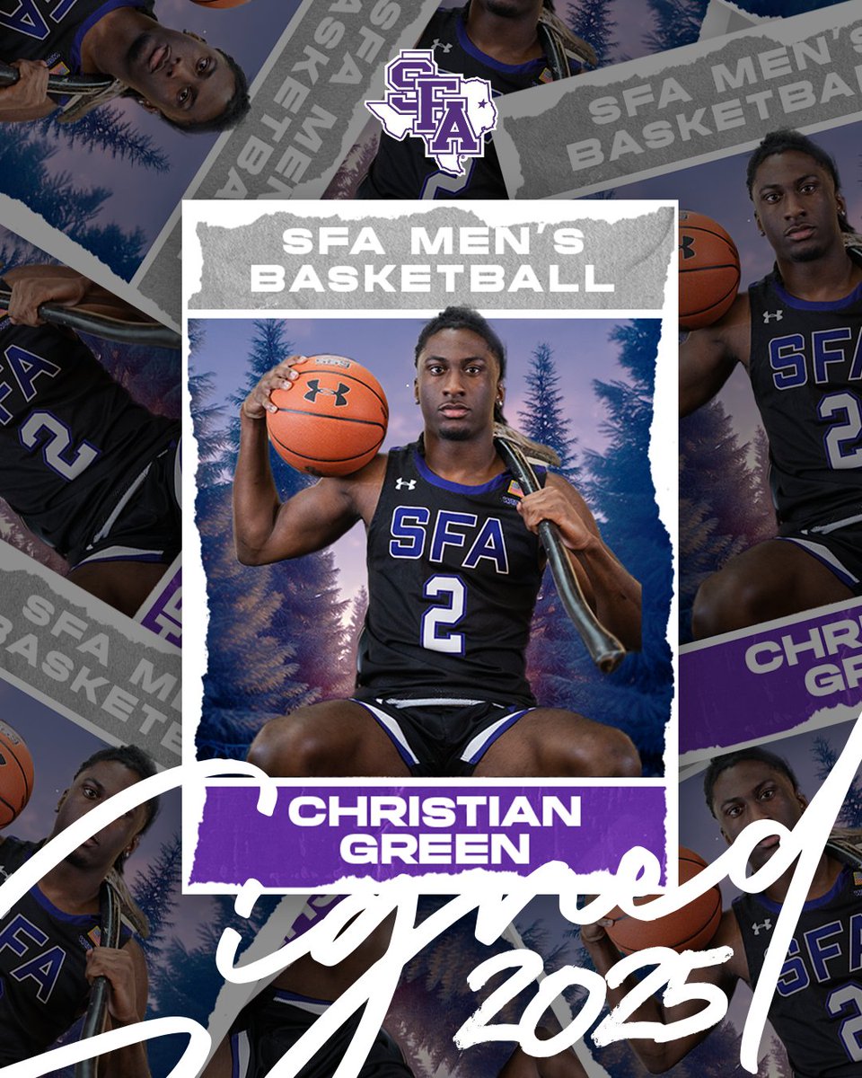 A 2x All-SCAC standout is headed to The Piney Woods!

Welcome to Nacogdoches, Christian Green!

#AxeEm