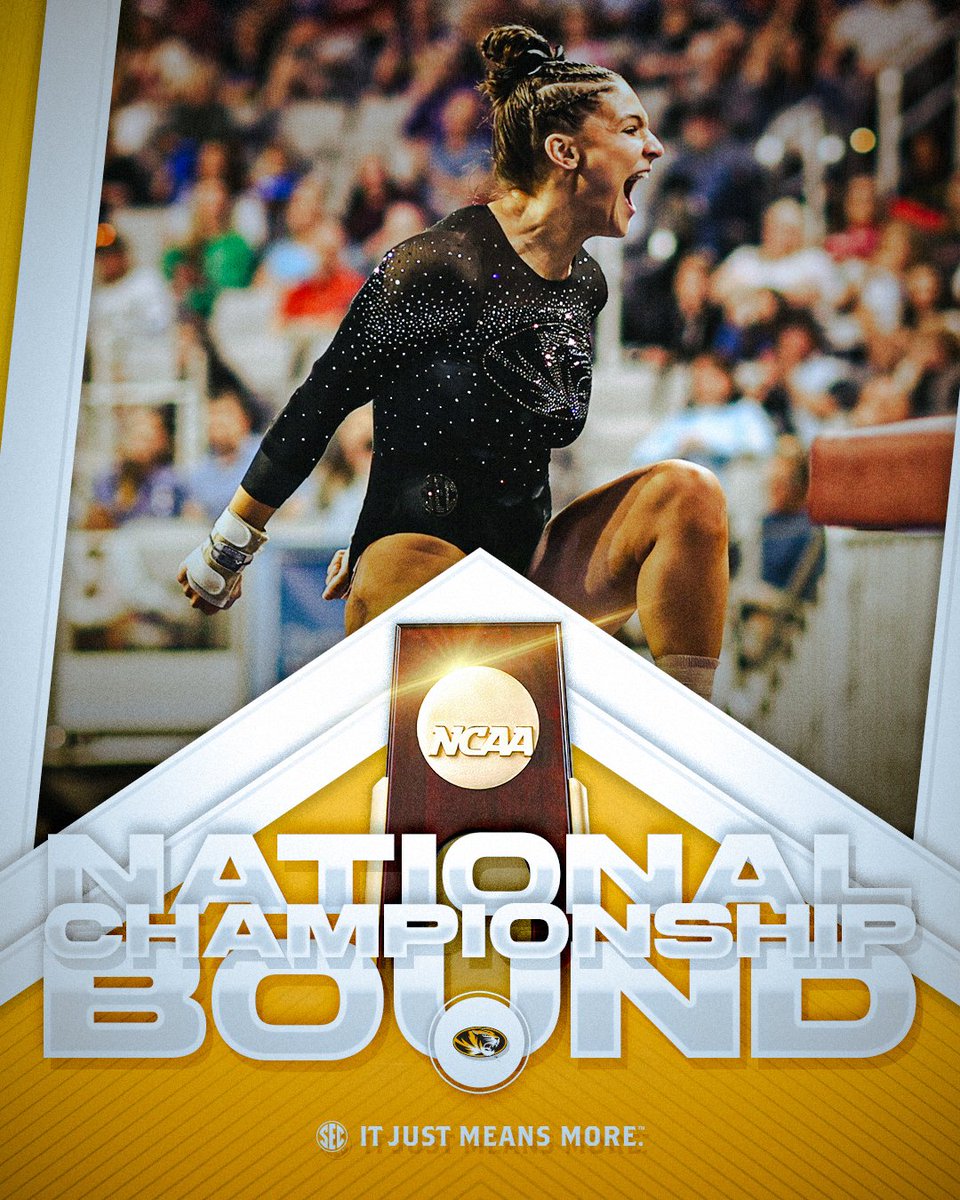 Southeastern Conference (@sec) on Twitter photo M-I-Z MAKES HISTORY 🐯
No. 7 <a href="/MizzouGym/">Mizzou Gymnastics</a> (197.3000) is headed to the National Finals for the first time in program history!
#SECGYM x <a href="/NCAA_Gymnastics/">NCAA Gymnastics</a> M-I-Z MAKES HISTORY 🐯
No. 7 <a href="/MizzouGym/">Mizzou Gymnastics</a> (197.3000) is headed to the National Finals for the first time in program history!
#SECGYM x <a href="/NCAA_Gymnastics/">NCAA Gymnastics</a>