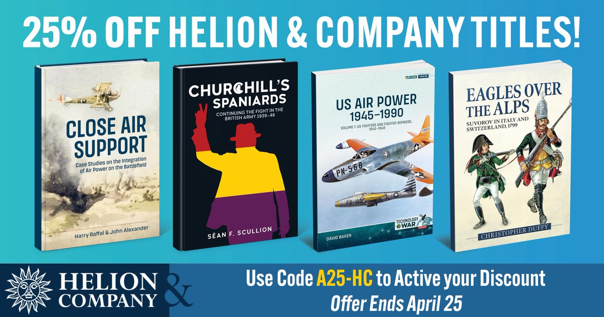 Save on some of our favorite releases from <a href="/Helionbooks/">Helion & Company Ltd</a>! 100+ titles are 25% OFF through April 25th.

🔗 tinyurl.com/HC-Sale