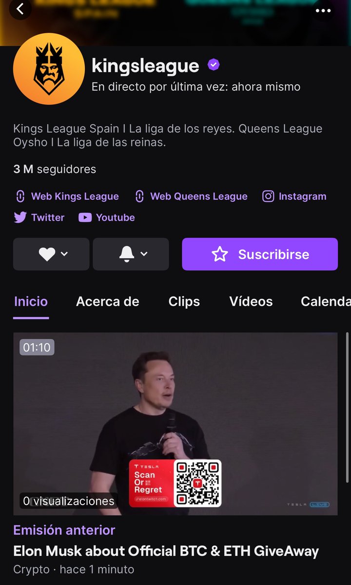 Elon Musk nuevo presidente de la Kings League EE.UU 🇺🇸👏🏻