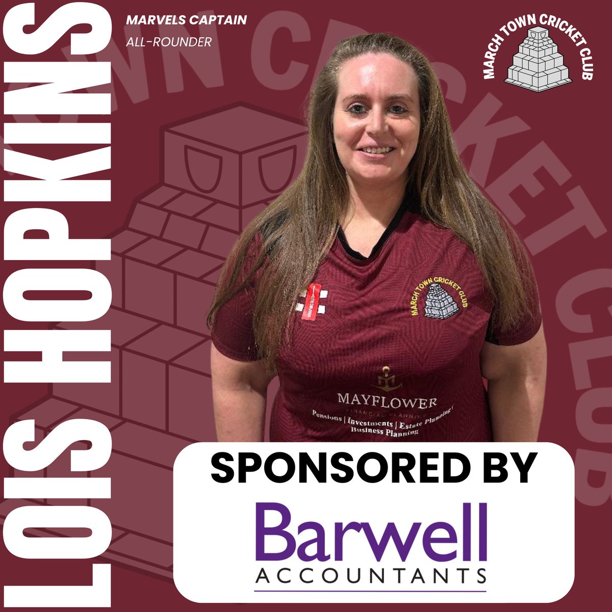marchtowncc's tweet photo. 🚨🤝🏼🏏 PLAYER SPONSOR 🏏🤝🏼🚨

Our first player to be sponsored for the upcoming season is our Marvels captain Lois!

A huge thank you to @barwellaccts for sponsoring Lois, we really appreciate your support! We hope you have another fantastic season Lois! 💥🏏

#BarwellAccountants https://t.co/Gfw3sjevFi