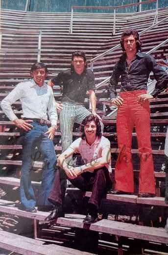 Roque Avallay, Hugo Curioni, Rubén Ayala y Carlos Morete.
Modelos en los 70.