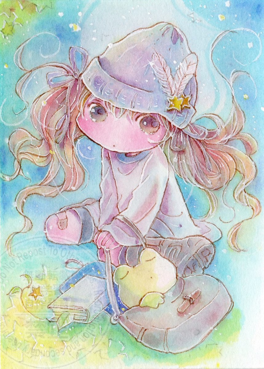 「おはようございます『涙は星にかわる』きらきらおちた涙は星になるだから泣いてもいい」|チコリ@✨🐸羽根🪶としっぽ展のイラスト