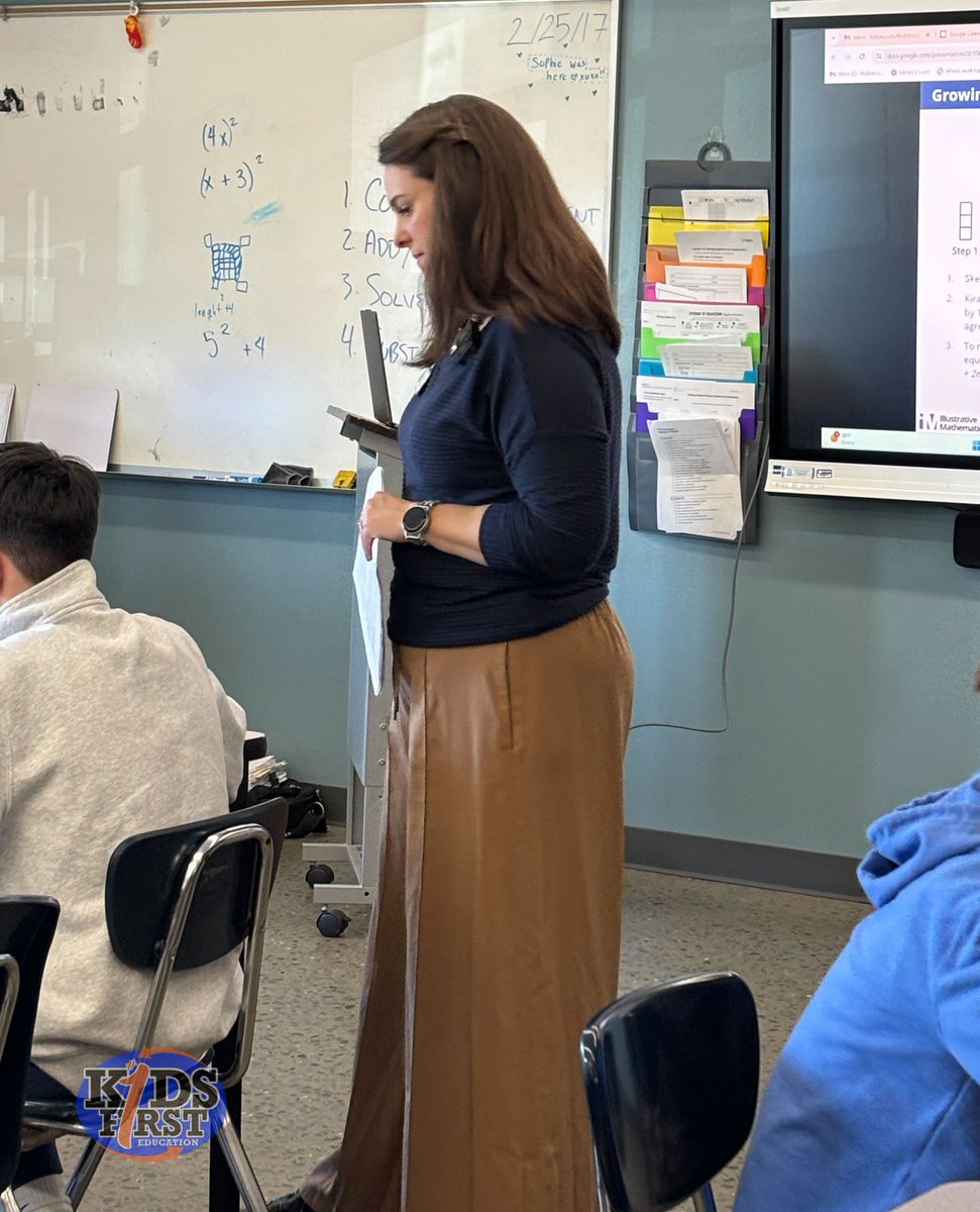 K1Education's tweet photo. #KidsFirst #ARDivision Coach Holly Woodruff led an Algebra I lesson β at Greenbrier Junior High, demonstrating effective teaching strategies. Teachers and administrators observed and debriefed on techniques to enhance student learning. βοΈπ #KidsFirstAlways #MidweekMathCorner https://t.co/EJmPka1JHV