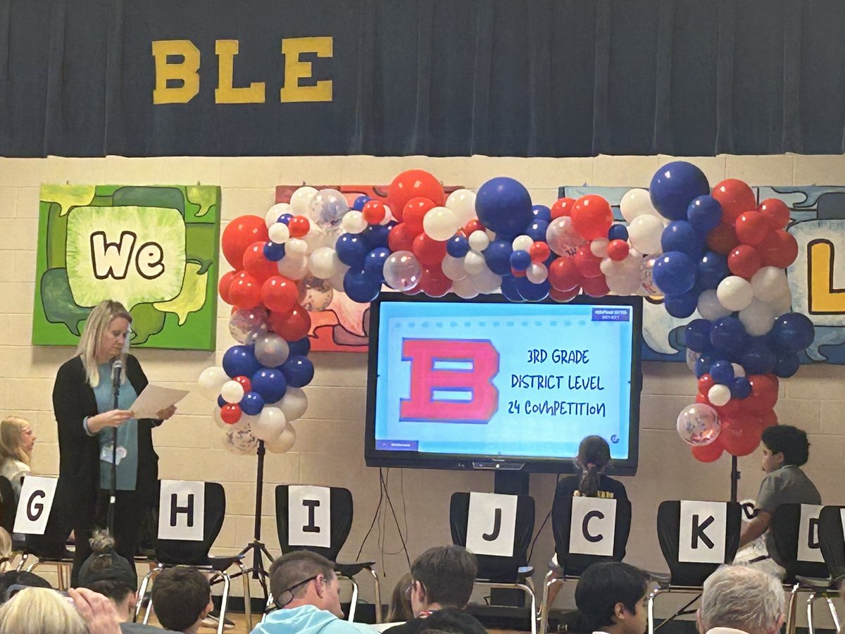 Attending the BCS District 24 Competition this evening. Our 3rd-5th grade students have worked hard and are doing a great job! Thankful for Brennan for organizing this competition and our teachers for helping our students prepare! #NoPlaceIdRatherB