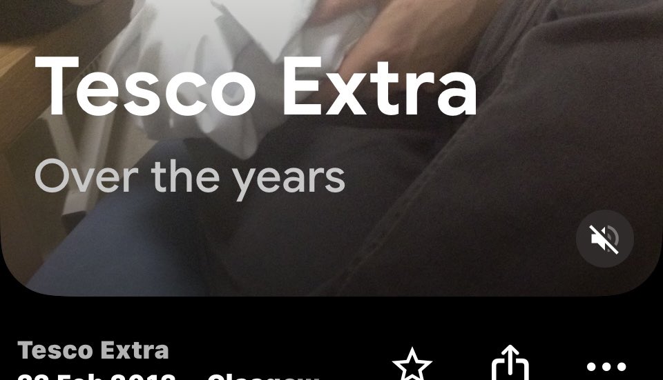 Don’t want to bring the haters out, showing off about my glamorous life.  But I just got a Google Photos made memories video/photo album suggestion from all the fun times I have been having in Tesco Springburn over the last 12 years. 😂🤦🏼‍♀️❤️