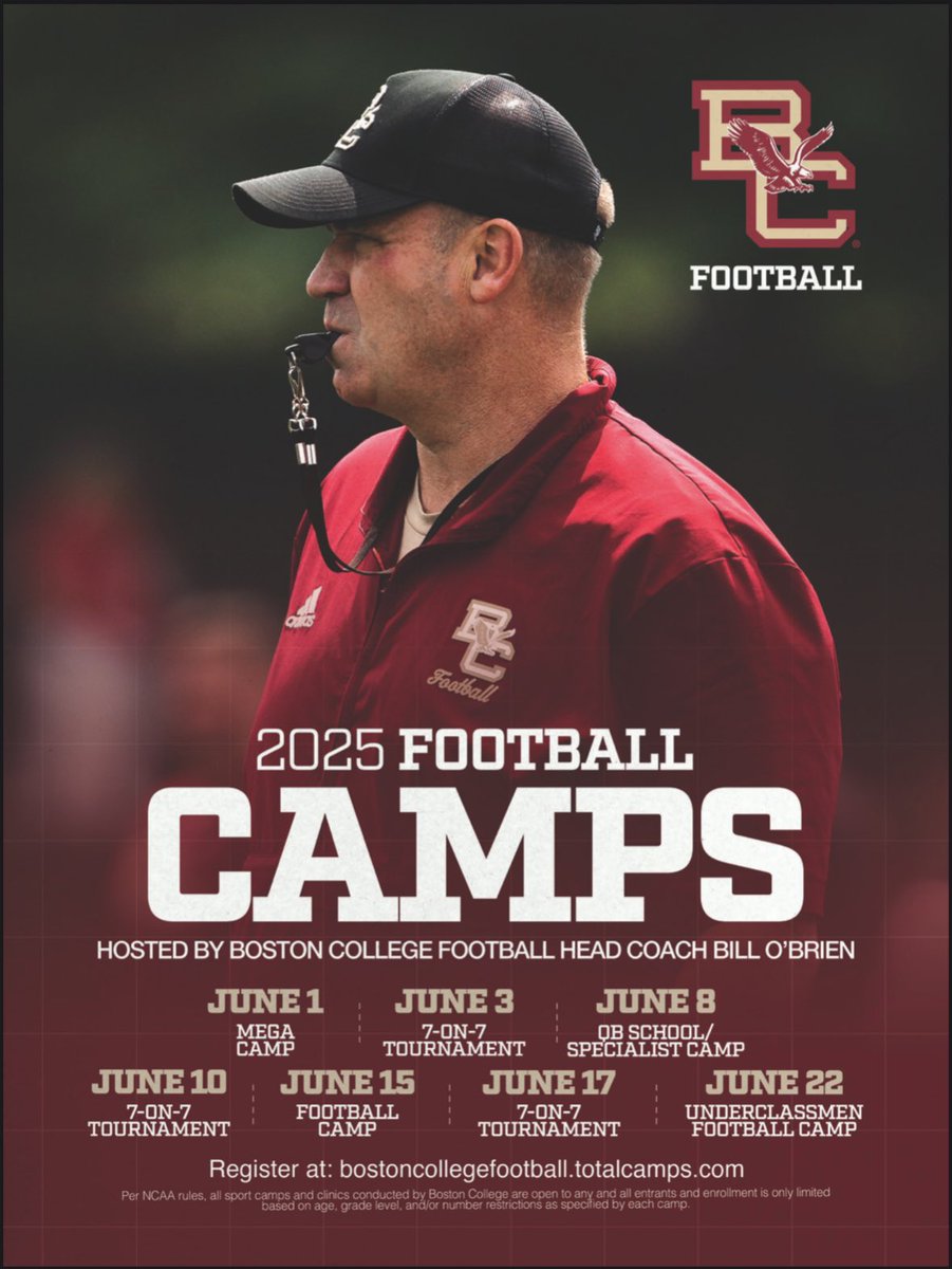 Aidan (@aidankelly01) on Twitter photo I will be attending Boston college football camp June 15. Thank you for the invite <a href="/CoachSHuggins/">Savon Huggins</a> I will be attending Boston college football camp June 15. Thank you for the invite <a href="/CoachSHuggins/">Savon Huggins</a>