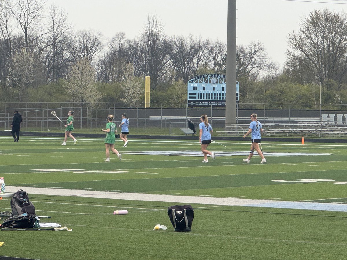 ⁦<a href="/DarbyGirlsLax/">Darby Girls Lacrosse</a>⁩ taking on Scioto this evening. Go Darby!